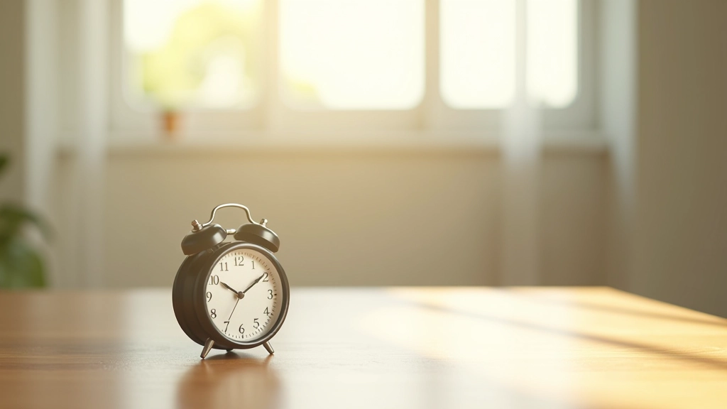 Relógio mostrando tempo passado durante uma refeição lenta e consciente